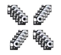 SEFNPOME 20pk Black on White Label Tapes 6/9/12/19 / 24mm Compatible avec D1 A45013 45800 Compatible avec LabelManager 200 350D