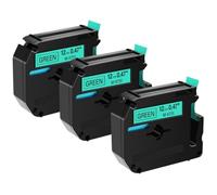 SEFNPOME 3PK MK 231 M K 131 Black on White 9 12 mm Tapes d'étiquette compatibles avec MK Tape MK221 MK 631 Compatible avec PT M95 PT 65 PT 70 PT 80(Black on Green)