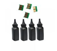 SEFNPOME 4pcs Poudre de Toner Compatible et 4pcs Réinitialiser la Puce Compatible avec 312A CF380A CF381A CF382A CF383A 380A 380X CF380X MFP M476 M476DW M476NW(Black)