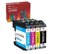 SEFNPOME 4X Cartouches à Encre LC103XL compatibles Compatible avec 103 MFC-J470DW J475DW J870DW DCP-J152W