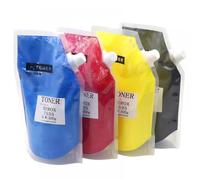 SEFNPOME 500 g de Couleur de Toner en Poudre Compatible avec WorkCentre 7525 WC7525 WC7530 WC7535 WC7825 7855 7830 WC7835 WC7845(500g 4color 1set)