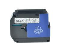 SEFNPOME Black on White 12 mm Tape M-K-K231 MK231 M231 Compatible avec(Black on Clear)