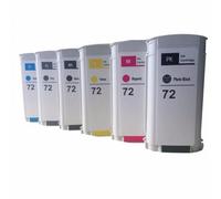 SEFNPOME Cartouches à Encre compatibles Compatible avec 72 C9370A Photo Noir C9371A Cyan C9372A Magenta C9373A Jaune C9374A Gray C9403A Matte Noir(1PCS Cyan)