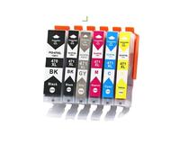 SEFNPOME CARTRILLES À L'ENK PGI470 CLI471 compatibles 6X Compatible avec MG5740 MG6840 MG7740 et TS5040