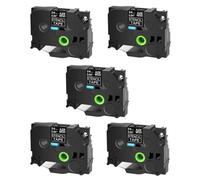 SEFNPOME Étiquettes de Pochoir de Gravure de 18-36 mm 5pk compatibles avec Ste-141 STE151 STE161 Black on Clear for PT-D450 D600 Makers(5PK 24mm)