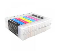 SEFNPOME Recharge de Cartouche d'encre Vide européenne avec Puce 700ML, Compatible avec imprimante P6000 P7000 P8000 P9000 T8041 T8042 T8049 T804A(European 9color 1set)