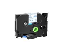 SEFNPOME Rouvre à étiquette Blanc de 12 mm sur Blanc Compatible avec TZ231 TZ 231 Ruban adhésif Fort Compatible avec Les modèles d'imprimante d'étiquette 131 241 H110(Blue on White)