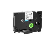 SEFNPOME Rouvre à étiquette Blanc de 12 mm sur Blanc Compatible avec TZ231 TZ 231 Ruban adhésif Fort Compatible avec Les modèles d'imprimante d'étiquette 131 241 H110(Strong BK on White)