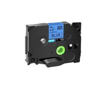 SEFNPOME Rouvre à étiquette Blanc de 12 mm sur Blanc Compatible avec TZ231 TZ 231 Ruban adhésif Fort Compatible avec Les modèles d'imprimante d'étiquette 131 241 H110(Black on Blue)