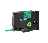 SEFNPOME Rouvre à étiquette Blanc de 12 mm sur Blanc Compatible avec TZ231 TZ 231 Ruban adhésif Fort Compatible avec Les modèles d'imprimante d'étiquette 131 241 H110(Black on Green)