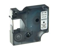 SEFNPOME Tape d'étiquette 6 mm 9 mm 12 mm Compatible avec D1 45010 45013 Compatible avec Le gestionnaire d'étiquettes 100 150 200 250 Imprimante d'écrivain(Black on Silver)