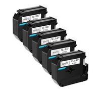 SEFNPOME Tapes d'étiquette 5PK M-K231 MK131 MK-631 Black on White 9/12 mm Compatible avec D400 H100 E550W Imprimantes(Black on White)
