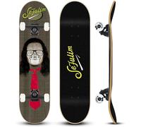 Sefulim 31x8 Pouces Skateboard Complet Enfants Débutants 7 Plis Érable | Érable du Canada 7 plis, 31 x 8 pouces, double kicktail, pour enfants et débutants, skateboard complet prêt à l'emploi