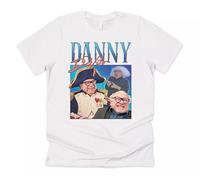 SEFxd22WSA Danny DeVito Homage T-Shirt Funny Movie Film Icon Retro 90's Vintage Tribute White M
