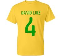 SEFxd22WSA David Luiz Brazil Hero T-Shirt Yellow M