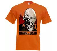 SEFxd22WSA Dawn of The Dead v23 T-Shirt Orange Red Horror Movie Romero Yellow XL