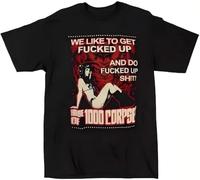 SEFxd22WSA House of 1000 Corpses Horror Movie T-Shirt Unisex Vintage Black XXL