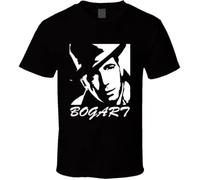 SEFxd22WSA Humphrey Bogart Casablanca Maltese Falcon Hollywood Film Noir T-Shirt Gift Black L