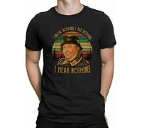 SEFxd22WSA I Know Nothing Sergeant Schultz Hogan's Heroes Vintage Movie T-Shirt Black L