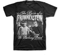 SEFxd22WSA Universal Monsters T-Shirt We Belong Dead Bride Frankenstein Black 3XL