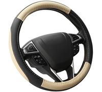 SEG Direct Couvre Volant Voiture Housse Volant 37-39cm Noir Beige
