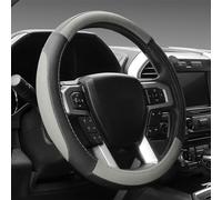 SEG Direct Couvre Volant Voiture Housse Volant 37-39cm Noir Gris