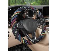SEG Direct Couvre Volant Voiture, Style Ethnique Couvre Volant, Respirant et Antidérapant, 37-39CM