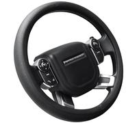 SEG Direct Housse de Volant de Voiture pour F-150 Tundra Range Rover 39.5-41 cm, Cuir Microfibre Noir