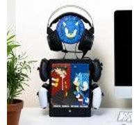 Sega - Meuble De Rangement Officiel Sonic The Hedgehog Pour Gamer Pour 4 Manettes - 10 Jeux - 1 Casque