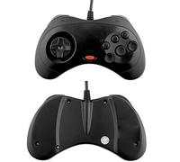 Sega Saturn Usb Jeu Câblé Manette Gamepad Joypad Joystick Pour Pc - Noir