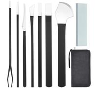 Segbeauty Kits de Couteaux de Pédicure Professionnels, 7pcs Ensemble de Couteaux de Pédicure en Acier Inoxydable, Outils pour Ongles IncarnéS avec Sac de Rangement (avec Pierre a Aiguiser)