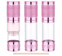 Segbeauty Lot de 3 distributeurs de lotion sans air vides de 28,3 g - Flacons de voyage rechargeables pour articles de toilette, petits contenants de voyage de 30 ml pour soins de la peau, récipient