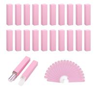 Segbeauty Mini Boite Cadeau pour Flacon Parfum, 20 Pièces 9x2.1x2.1cm Petite Boîtes Cadeaux Rectangulaire, Vide et Pliable, pour Roll on Huiles Essentielles Bouteille, Rouge à Lèvres (Rose)