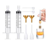 Segbeauty Outil de Transfert de Distributeur Parfum, Entonnoir en Métal pour Remplissage, Pipette en Plastique, Pompe de Recharge de Parfum, Seringue de Remplissage 5ml, pour Transfert de Parfum