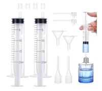 Segbeauty Outil de Transfert de Distributeur Parfum, Seringue Plastique 20ml, Entonnoir en Plastique pour Remplissage, Pipette et Pompe, Outil pour Remplir de Echantillon Parfum