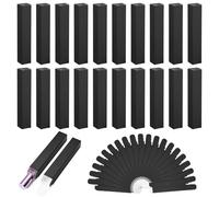 Segbeauty Petite Boite Cadeau pour Flacon Parfum, 20 Pièces 12.1x2.1x2.1cm Petite Boite Emballage pour Flacon Roll On, Vide et Pliable, pour Pulvérisateur Parfumé, Gloss (Noir)