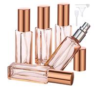 Segbeauty Recharge Parfum, Vaporisateur Vide, 5 Pièces Atomiseur de Sac Rechargeable 10ml pour Date, la Fête (Orange)