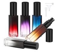 Segbeauty Vaporisateur Parfum Vide, 5 Pièces 10ml Flacon Parfum Voyage, Rechargeable et Portable, avec Entonnoir, Pompe, Pipette, Accessoires Voyage