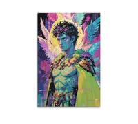 SEGFUGS Poster décoratif sur toile Hermes irisé Messenger - Impression d'art moderne pour chambre à coucher - 40 x 60 cm