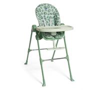 Chicco Polly Essential Chaise Haute pour Bébés de 0 Mois à 15 kg, Chaise haute évolutive, 3 Positions d'Inclinaison, 7 Niveaux de Hauteur, Pliable et Compacte, Tissu en Polyester Recyclé, Vert