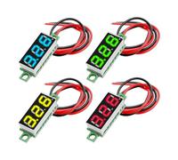 Segment Min-I Digital Voltmeter Display Screen, Fils Min-I Digital LED Voltmètre Affichage, Testeur De Tension De Mesure De Pression Précis, 20x14x3cm, Précis, Facile À Installer, Idéal Pour La Voitur