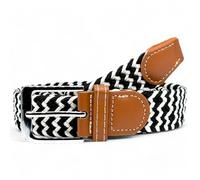 SEGMENTES Ceinture élastique pour homme - Ceinture tressée et réglable, modèle double en deux couleurs, sans trous pour un maximum de confort - Ceintures Homen et ceinture femme polyvalente,