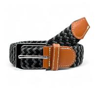 SEGMENTES Ceinture élastique pour homme - Ceinture tressée et réglable, modèle double en deux couleurs, sans trous pour un maximum de confort - Ceintures Homen et ceinture femme polyvalente,