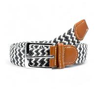 SEGMENTES Ceinture élastique pour homme - Ceinture tressée et réglable, modèle double en deux couleurs, sans trous pour un maximum de confort - Ceintures Homen et ceinture femme polyvalente,
