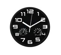 SEGNALE Horloge murale avec thermomètre et hygromètre 25 cm noir KO-837362300cern