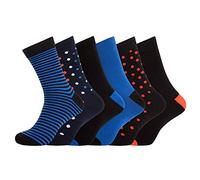 segnalibro Chaussettes Hommes Coton Peigné Lot de 6 taille 39-45