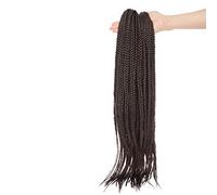 SEGO Crochet Extensions de Cheveux Sénégalais 24" Un Paquet Synthétique Mèche Tresse Africaine - Brun Moyen