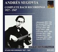 Segovia - Complete Bach Recordings, 1927-1947 [Import]
