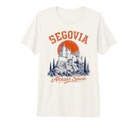 Ségovie Alcazar Espagne Château Forteresse médiévale T-Shirt Haut de Gamme