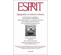 Ségrégations et violences urbaines Tome 6 -10 - Collectif - Esprit - broché - Revue